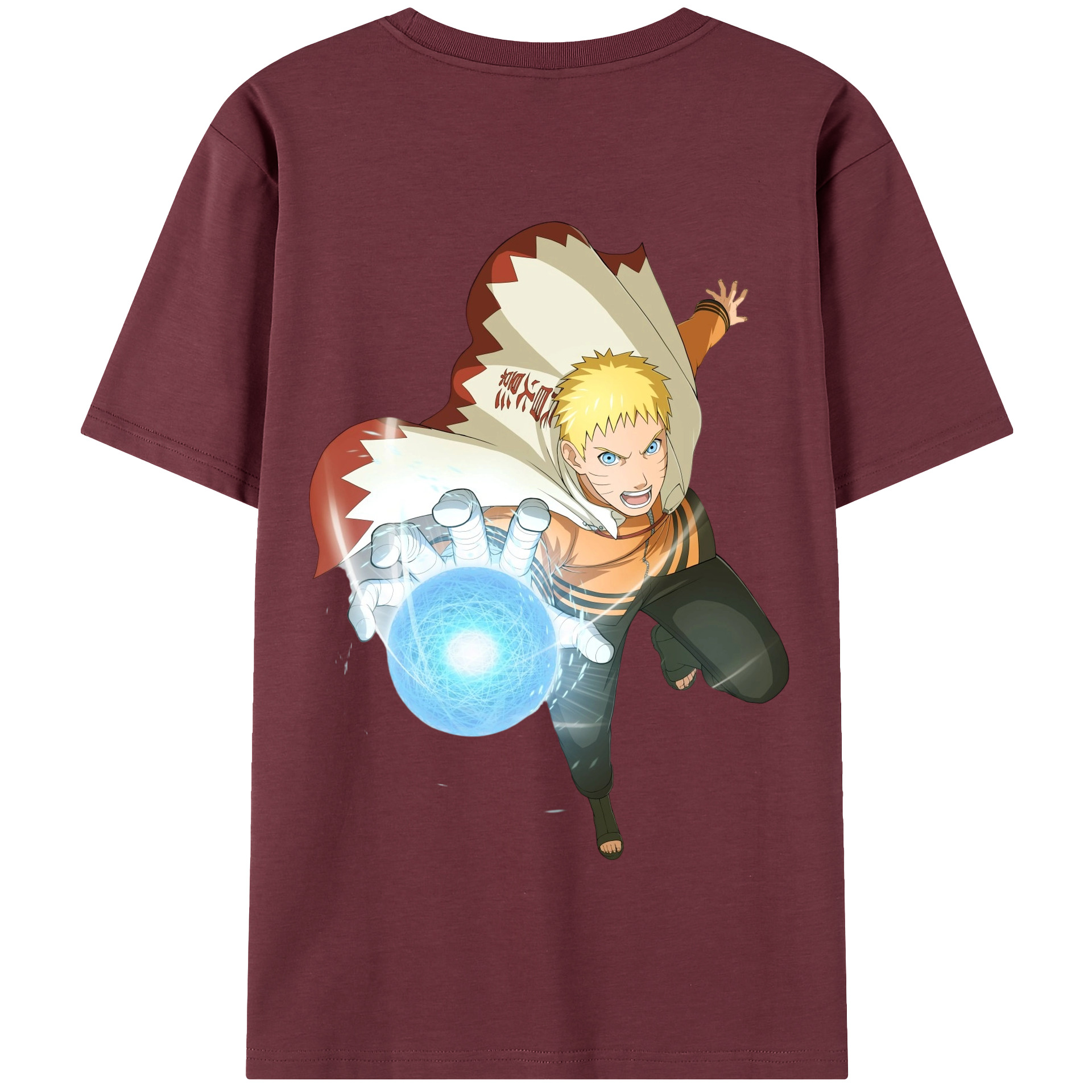 （画像用） NARUTO -ナルト- うずまき ナルト Uzumaki Naruto 綿100％半袖Tシャツ（背面プリント）